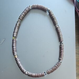 Elegant Brown Beaded Necklace